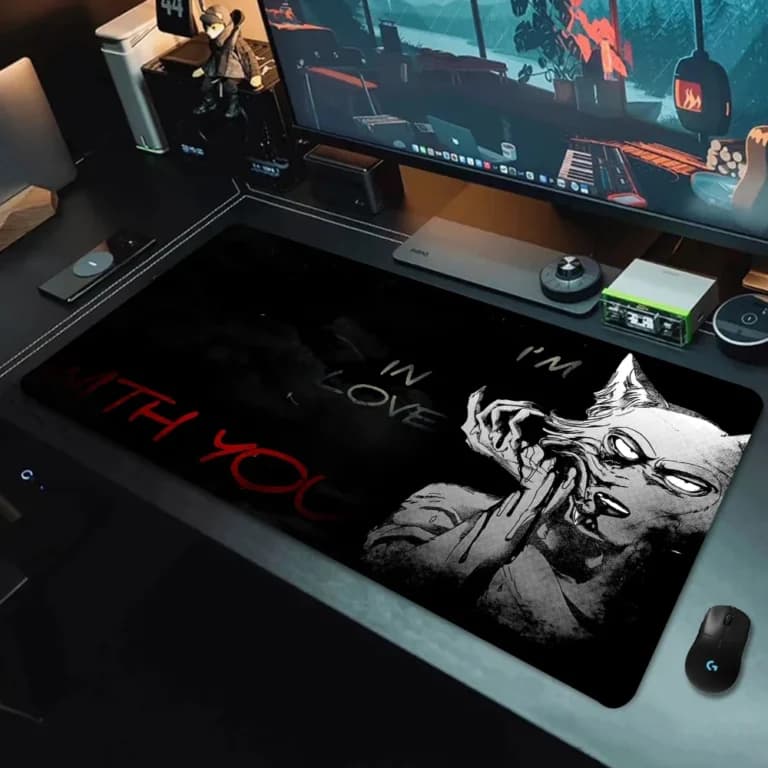 Tapis de souris animaux : loup, lapin, cerf ou chat